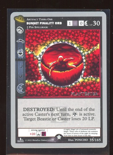 Sunset finality orb - finality,