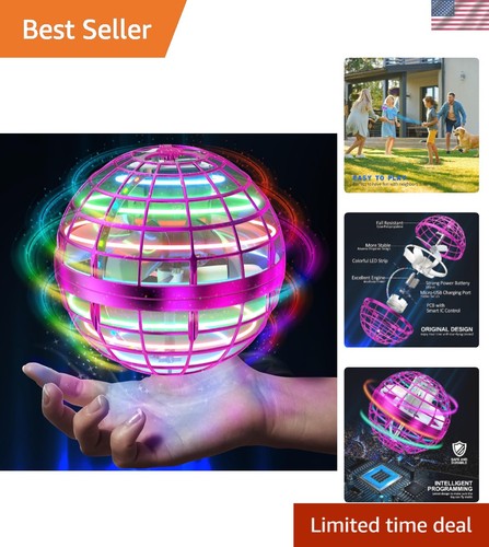 Pink flying orb ball - orb,