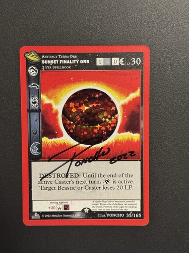 Metazoo sunset finality orb - sunset,