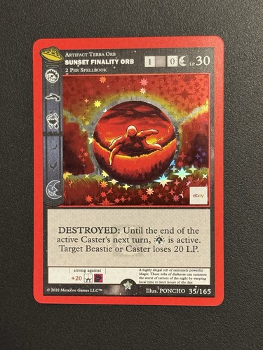 Metazoo sunset finality orb - metazoo,